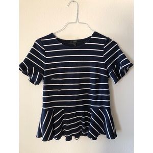 J Crew Peplum Top